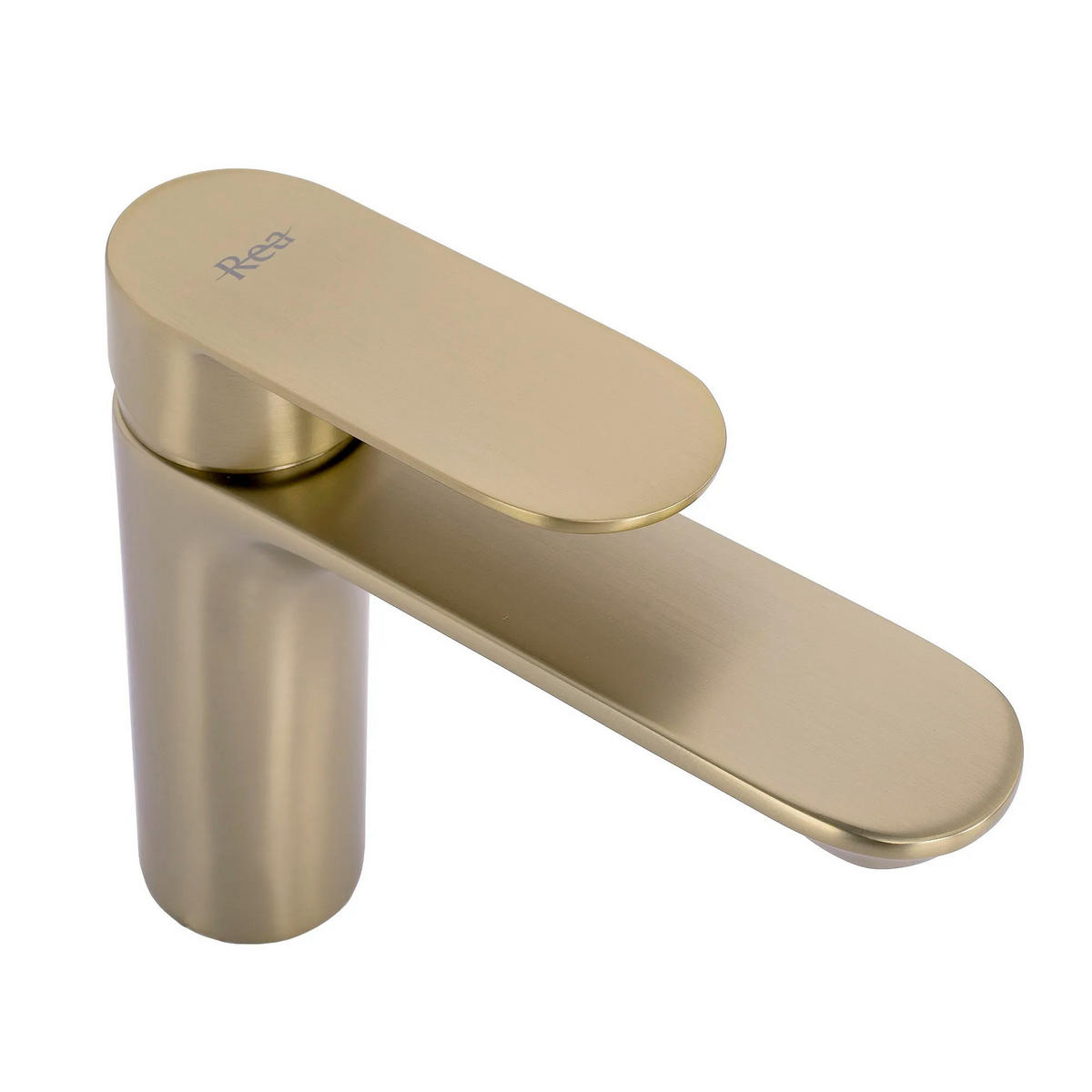 WASCHBECKENARMATUR Rea Drop Brush Gold Low - Goldfarben, Metall (12/14.5/10.8cm) - REA