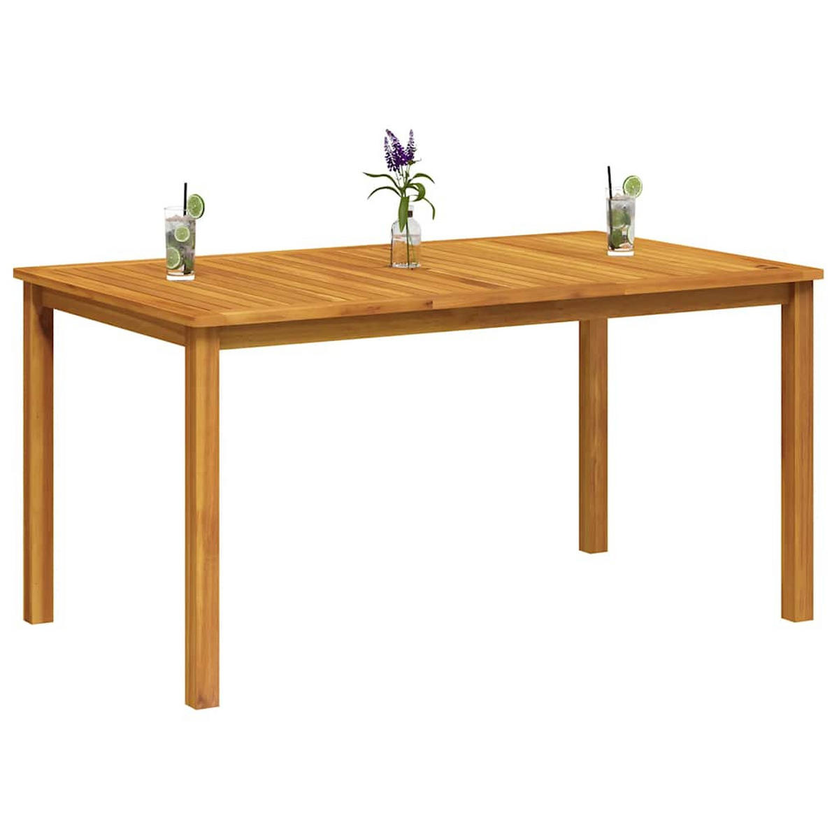 GARTENTISCH 150/90/74 Cm Massivholz Akazie - Braun, Holz (150/90/74cm) - vidaXL