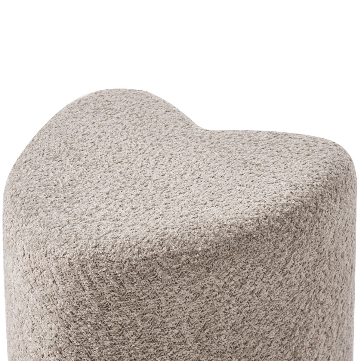 POUF Hellbraun Scotia - Hellbraun, Textil (40/44/33cm) - Beliani