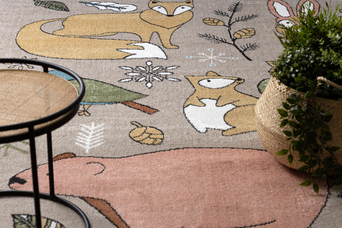TEPPICH Fun 120/170 cm - Beige, Textil (120/170cm) - rugsX