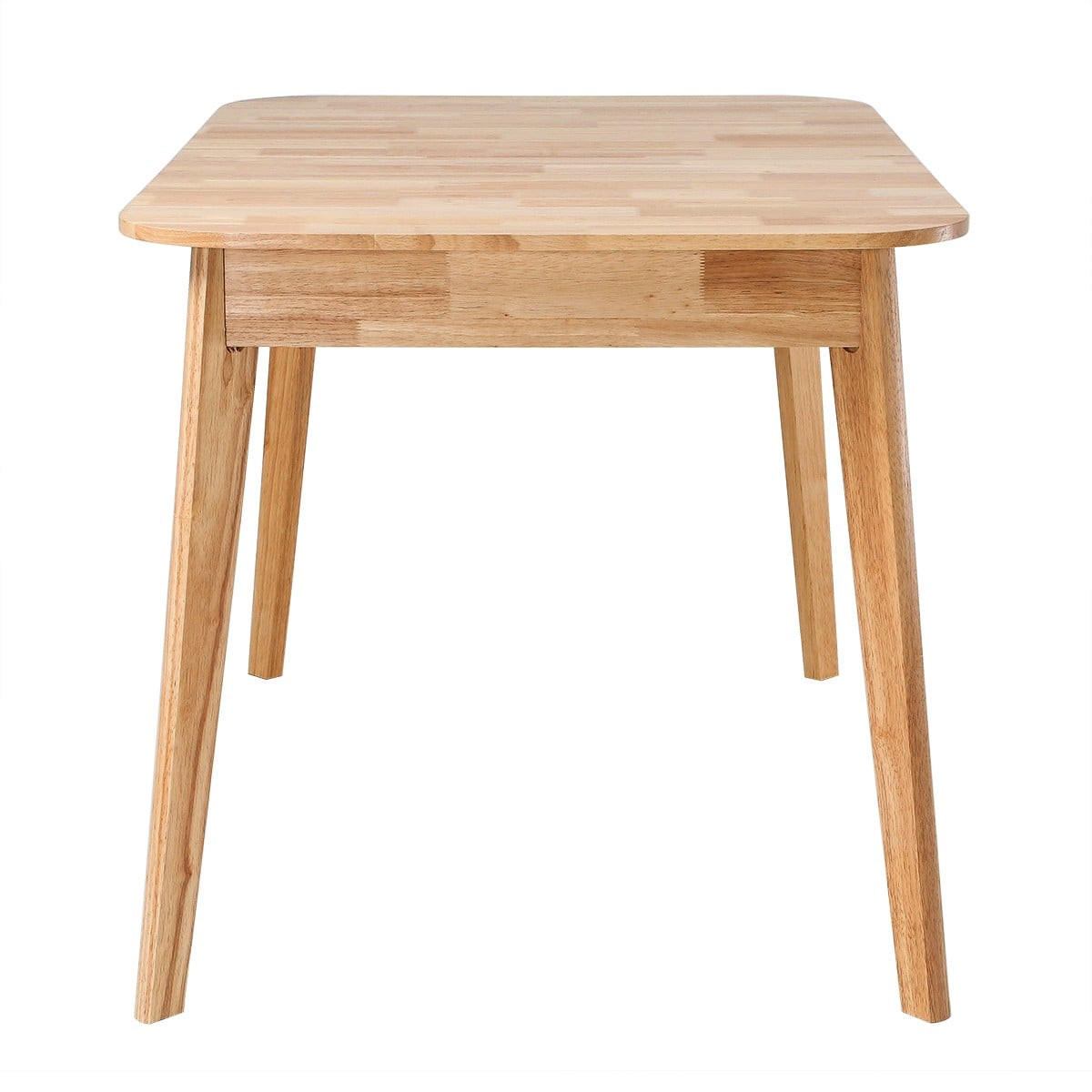 ESSTISCH Ausziehbarer 120-160 cm aus Gummibaumholz 80/75/120-160 cm - Nussbaumfarben, Holz (86.5/80/75cm) - Calicosy