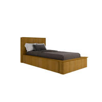 POLSTERBETT SANA 90x200cm Elegantes Polsterbett für modernen Wohnstil , ohne matratze, Currygelb - Currygelb, Holz (90/200cm) - Homesy