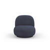 DREHSESSEL Chuck aus Boucle dunkelblau - Dunkelblau, Textil (77/80/78cm) - Micadoni