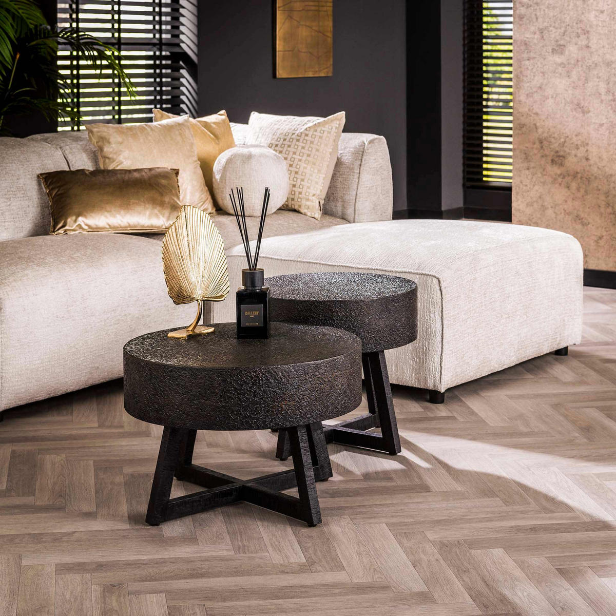 COUCHTISCH Ferro Schwarz 60/60/40 cm - Schwarz, Holz (60/60/40cm) - Hoyz Collection