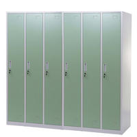 SCHLIESSFACH Grün 2er-Set-Set - Grün, Metall (180/180/50cm) - MCW