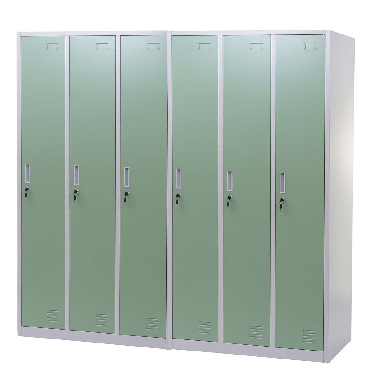 SCHLIESSFACH Grün 2er-Set-Set - Grün, Metall (180/180/50cm) - MCW