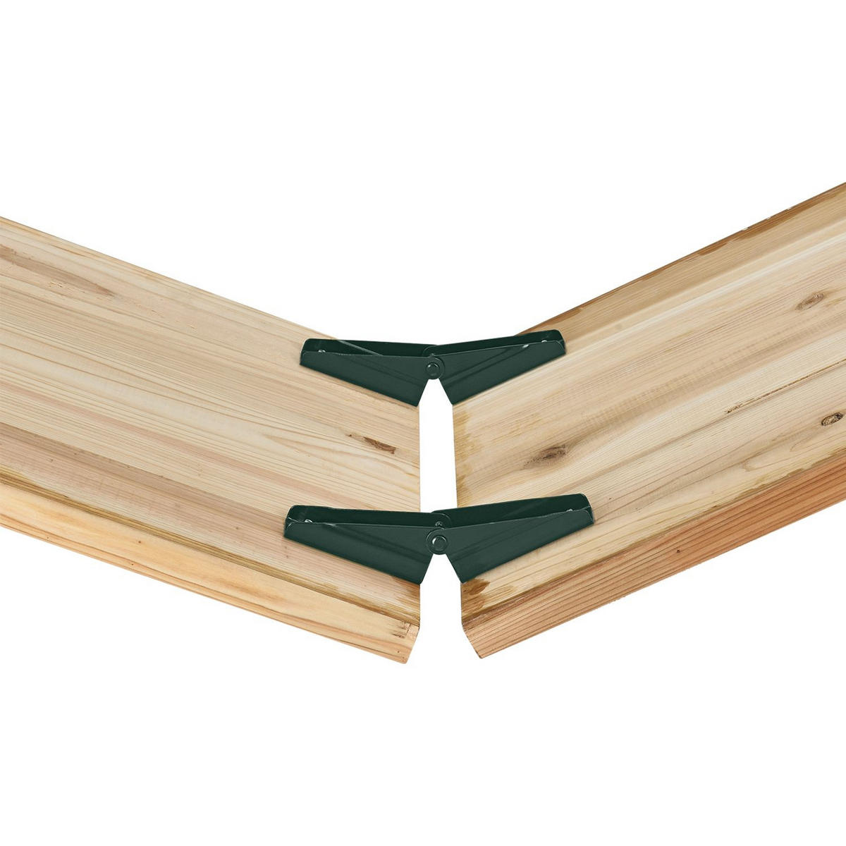 BIERZELTGARNITUR Passau 3-tlg. - Braun, Holz/Metall - Juskys