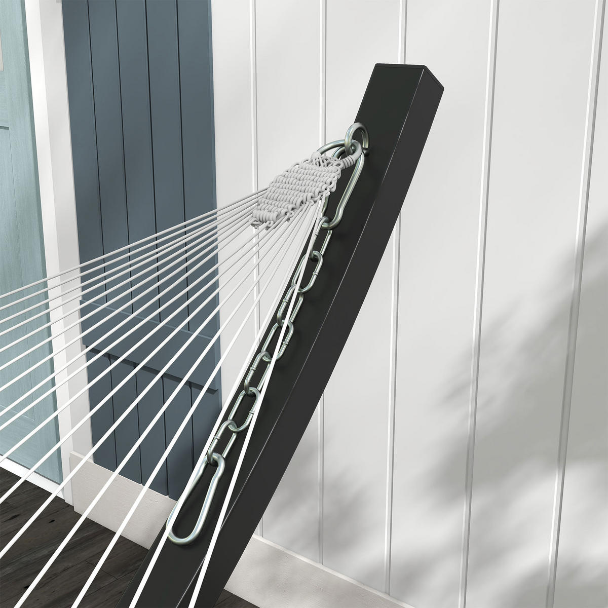 HÄNGEMATTENGESTELL DE-15268 360 cm, für Hängematten von 270–330 cm Grau - Grau, Metall (360/120/95cm) - ComfortXL