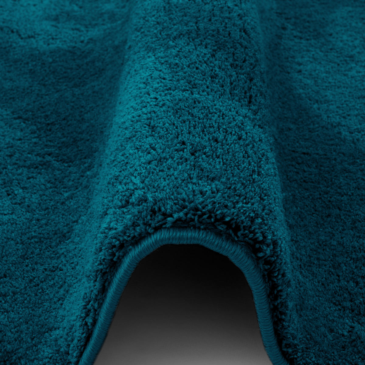SUPER SOFT KINDER HOCHFLOR TEPPICH SILKY KIDS RUND - Petrol, Textil (160/160cm) - Pergamon