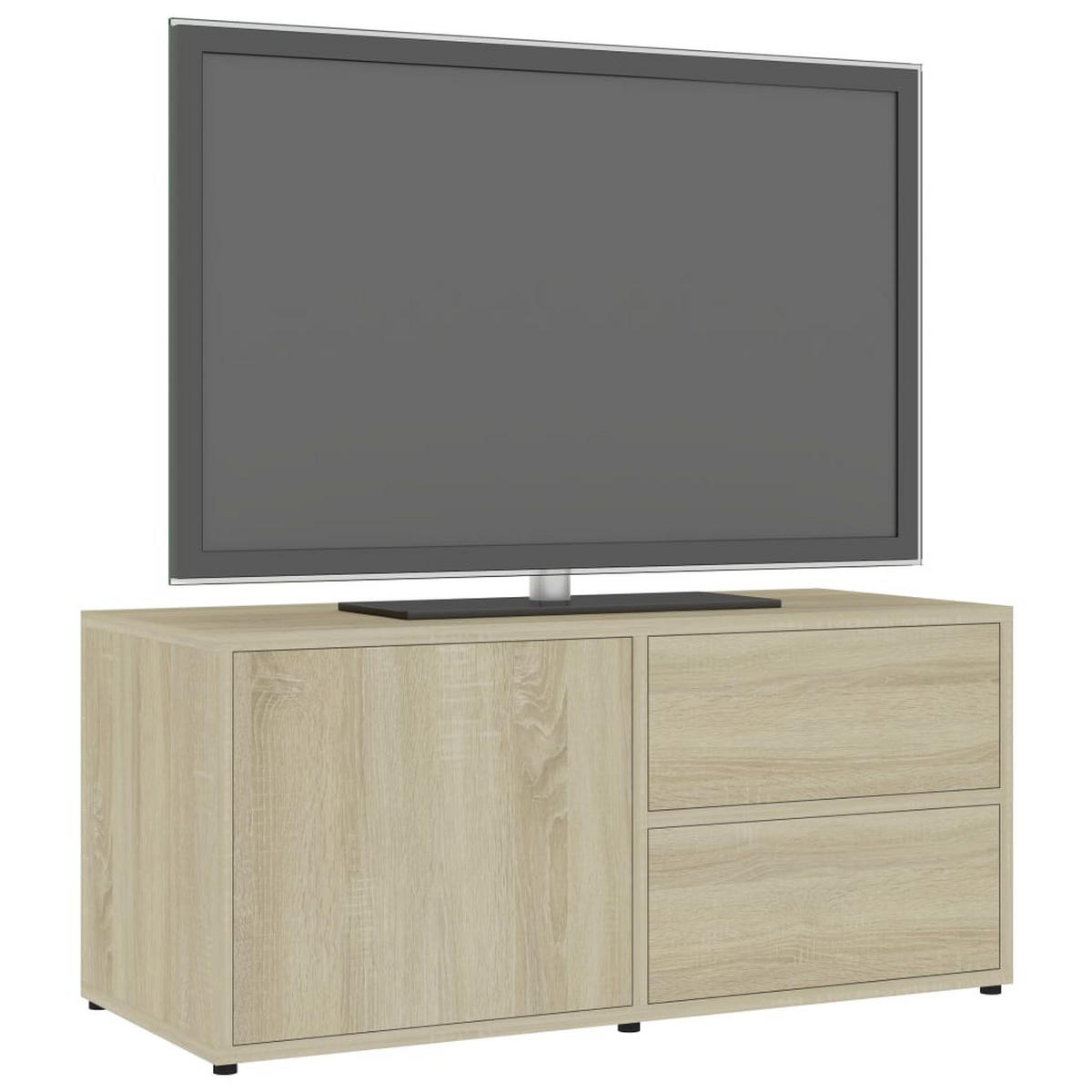 TV-SCHRANK Sonoma-Eiche 80x34x36 cm Holzwerkstoff - Braun, Holzwerkstoff (80/36/34cm) - furnicato