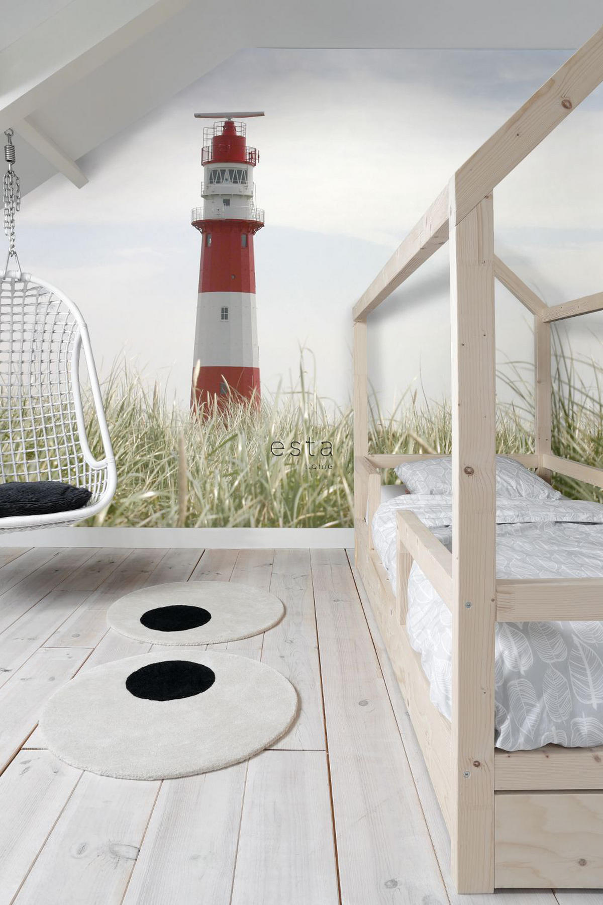 FOTOTAPETE Leuchtturm 372 x 270 cm - Multicolor, Papier (372/270cm) - ESTAhome