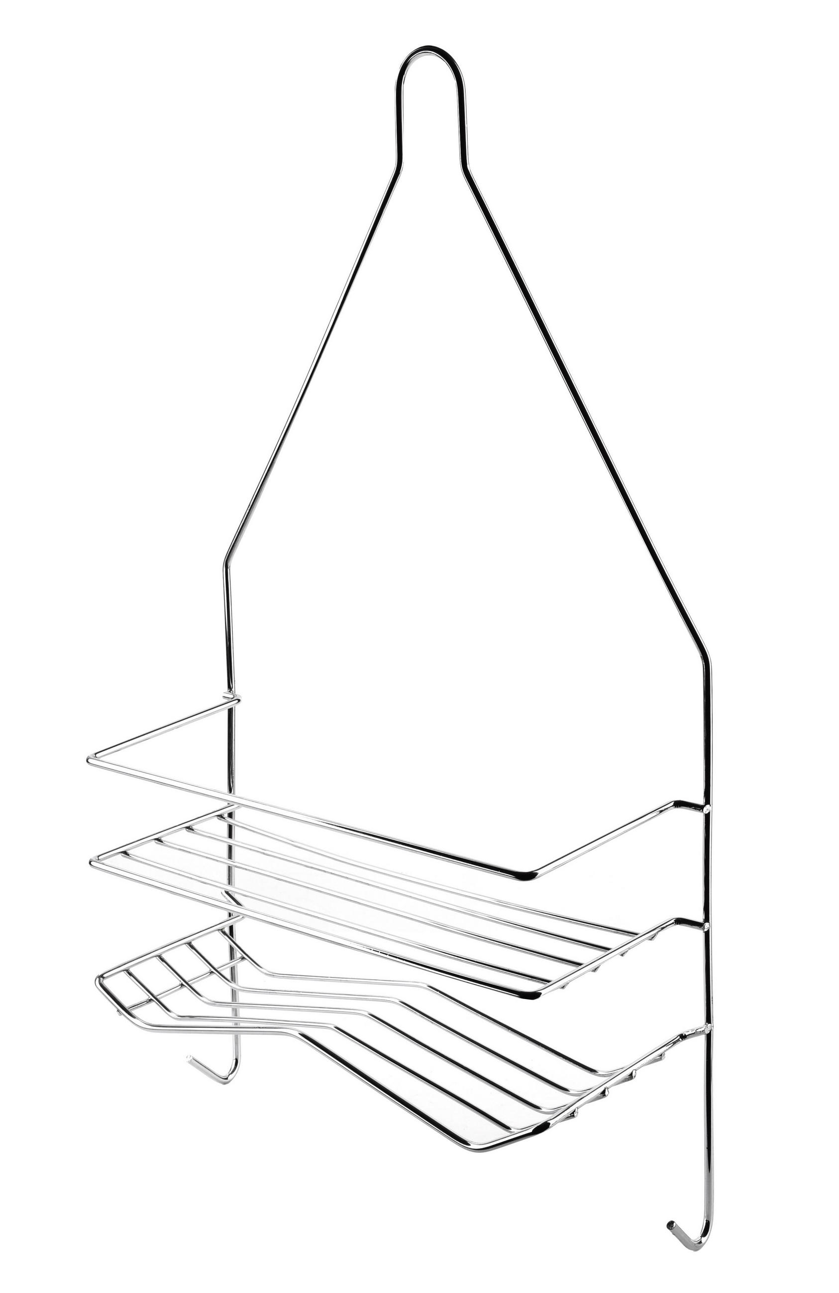 BADEZIMMERREGAL Carl 25/9/45,5cm Silber - Silberfarben, Metall (25/45.5/9cm) - Mondex