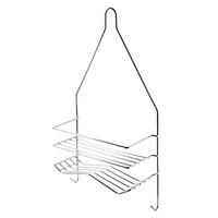 BADEZIMMERREGAL Carl 25/9/45,5cm Silber - Silberfarben, Metall (25/45.5/9cm) - Mondex