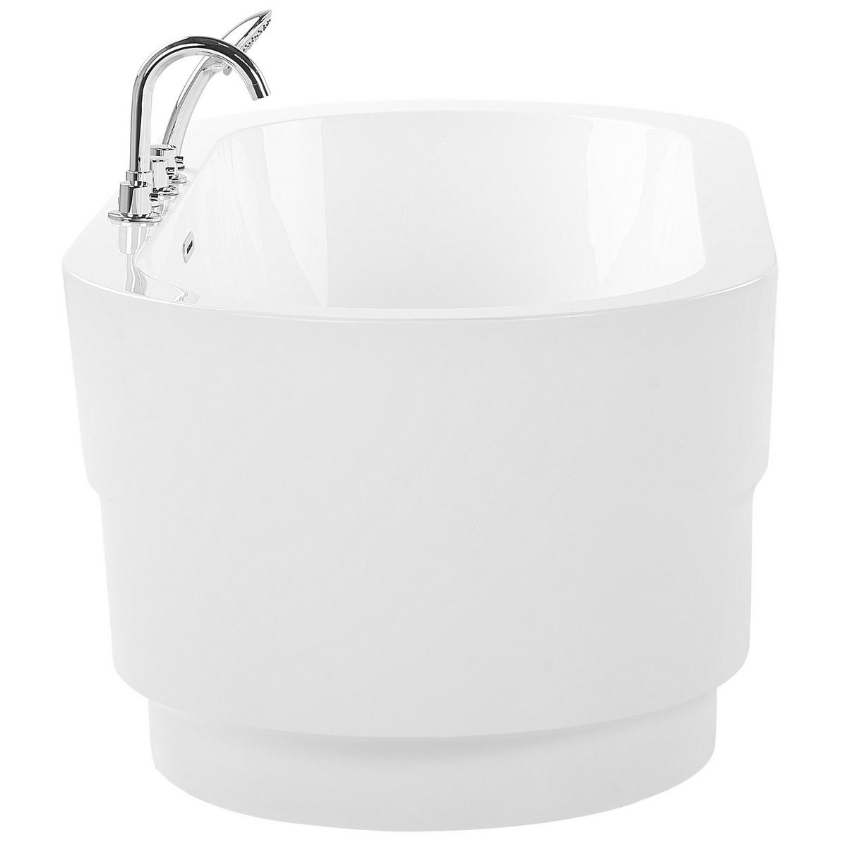 BADEWANNE FREISTEHEND 80x170x60 cm weiß Empresa - Weiß, Kunststoff (80/60/170cm) - Beliani
