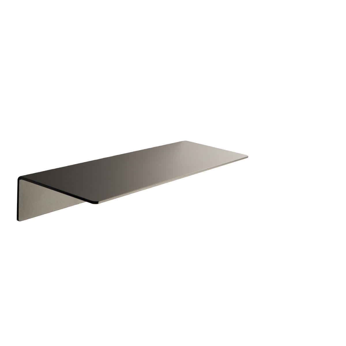 WANDREGAL OHNE BOHREN 30 cm Doppelpack Schwarz - Schwarz, Metall (30/5/11cm)
