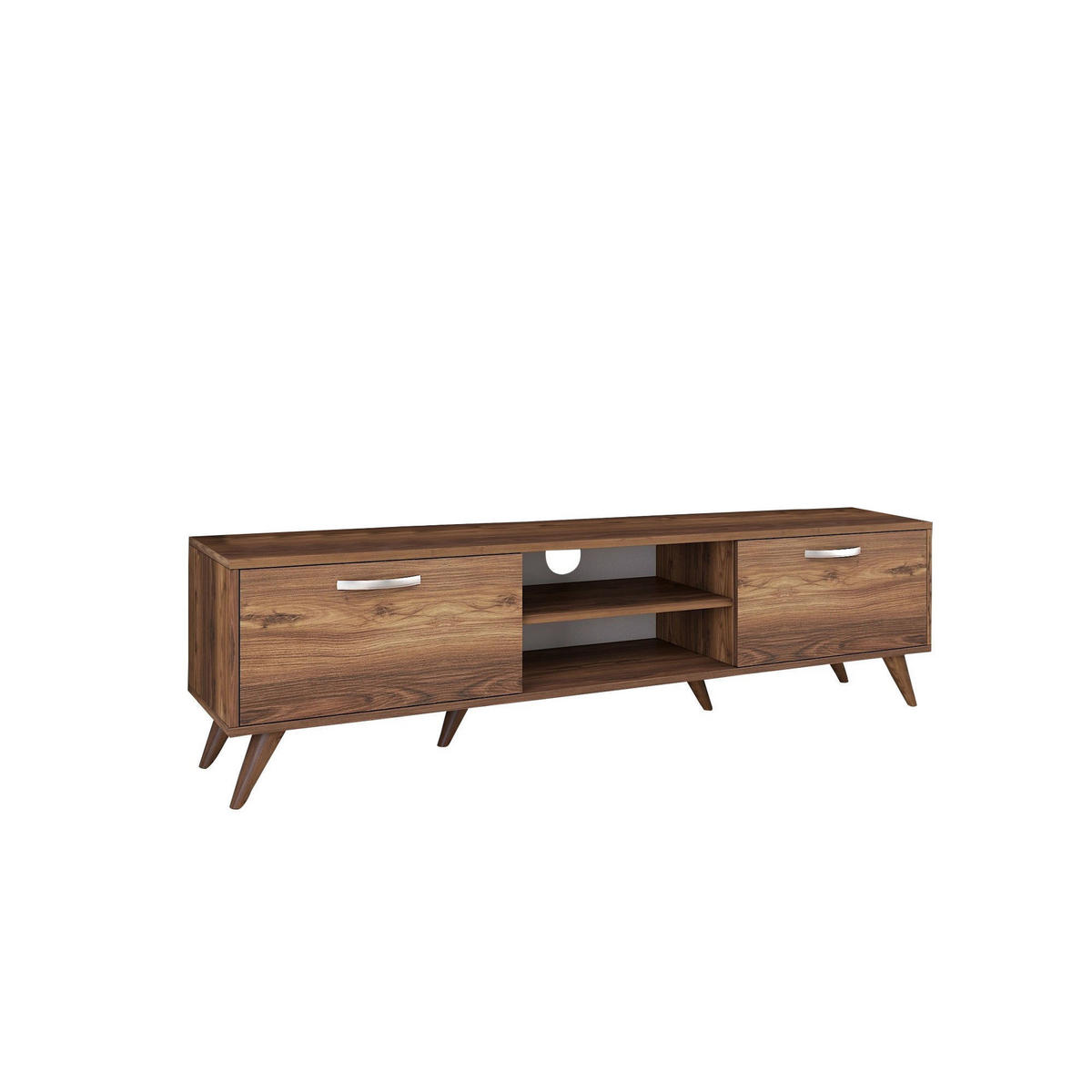 TV-MÖBEL atik Braun - Braun, Holz (35/48/180cm) - Habitat Garten