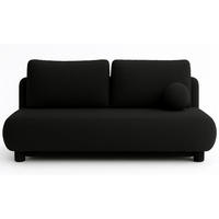SCHLAFSOFA MAJA, Sofa mit Schlaffunktion und Bettkasten, Farbe: Schwarz, Bouclé-Stoff - Schwarz, Textil (209/96/96cm) - Sepro Meble