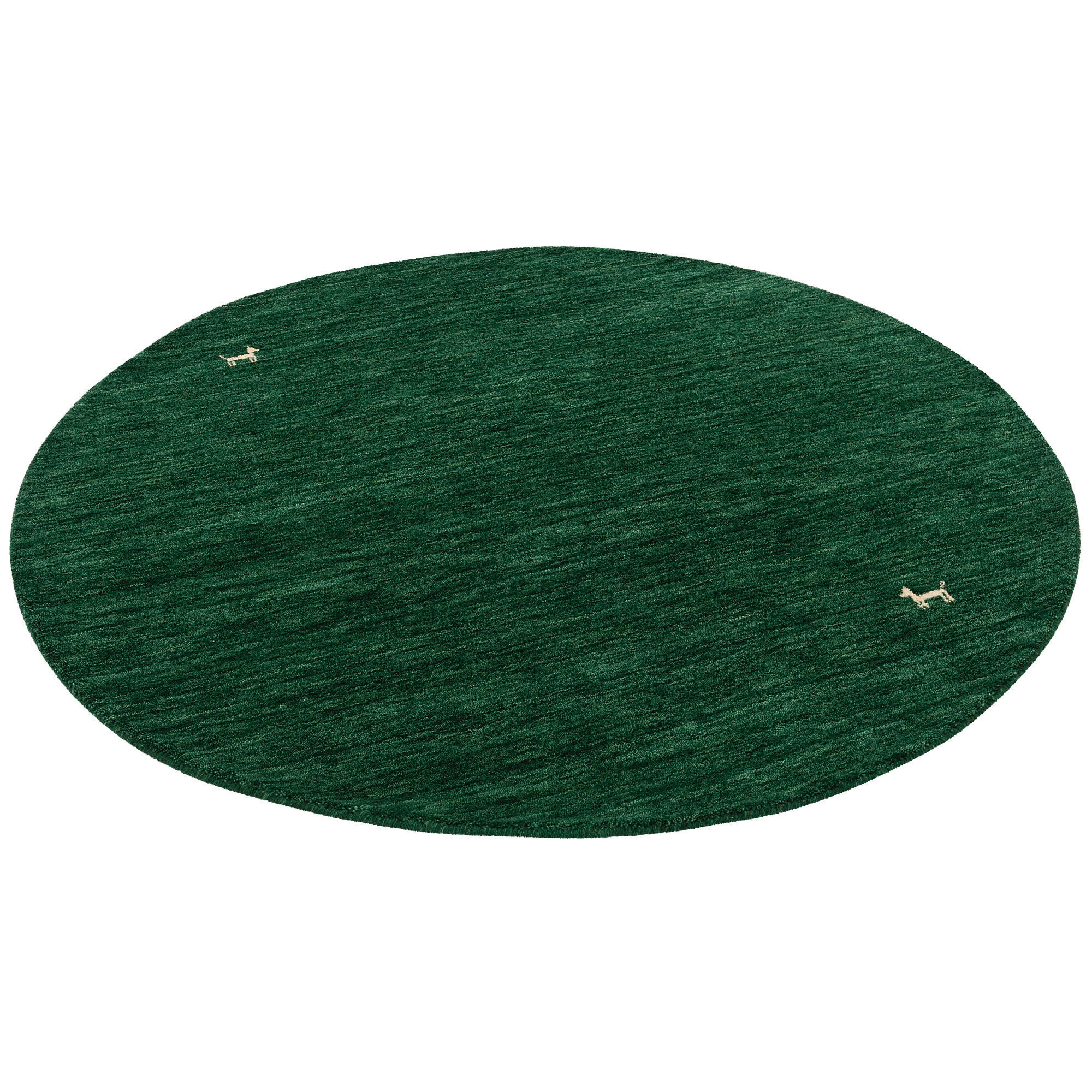 Thumbnail - Pergamon Natur, Dunkelgrün, Textil, Rund, 200x200 cm, Teppiche & Böden, Teppiche, Naturteppiche