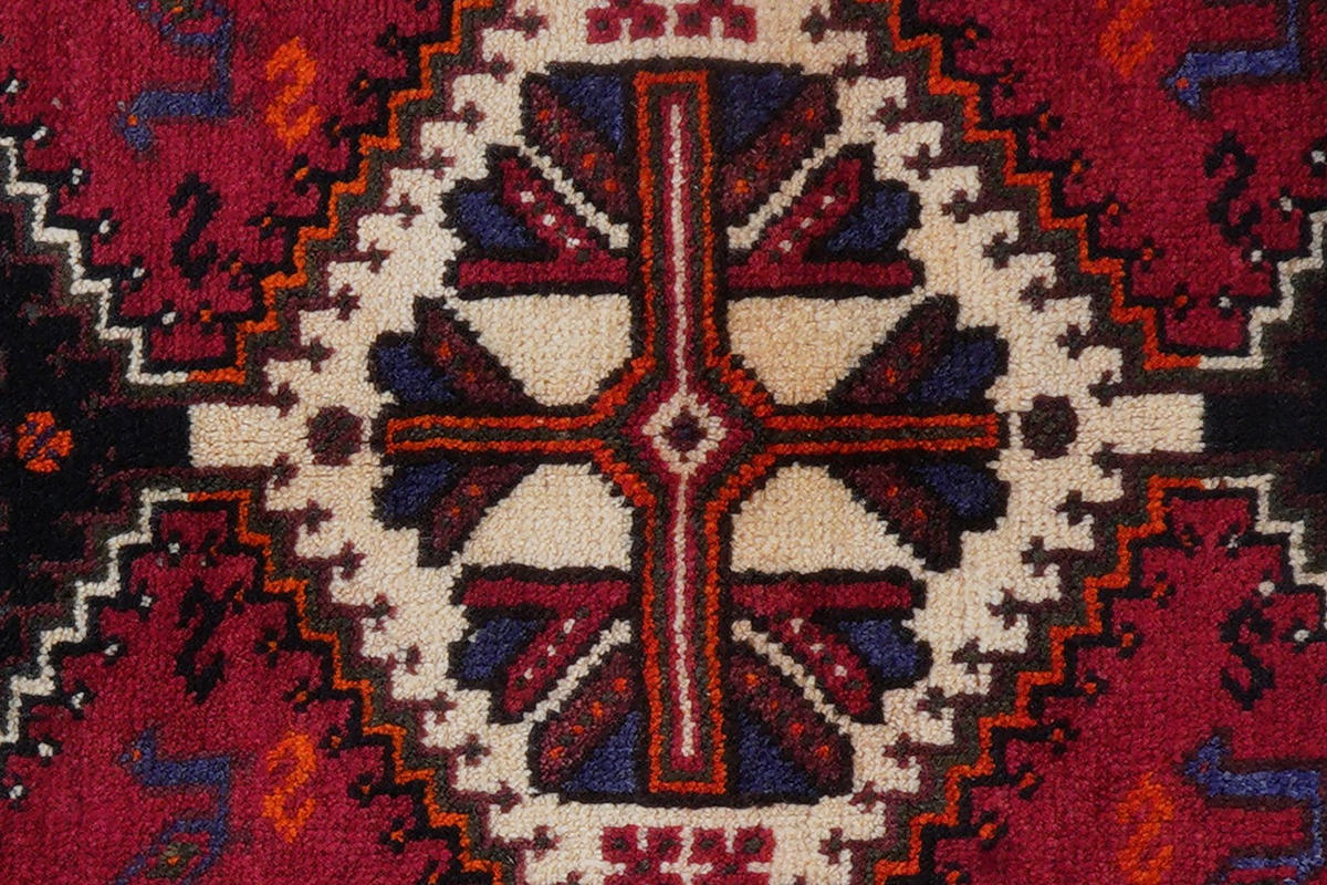 ORIENTTEPPICH handgeknüpft Gashgai Rot 168/113 cm Schurwolle - Rot, Textil (113/168cm) - Looma