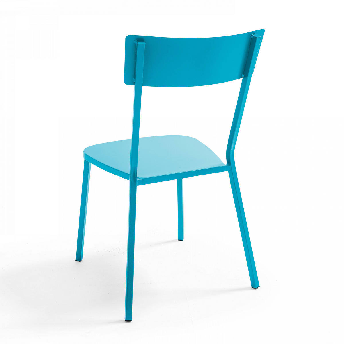 STUHL, Blau - Blau, Metall (49/85/56cm) - Oviala