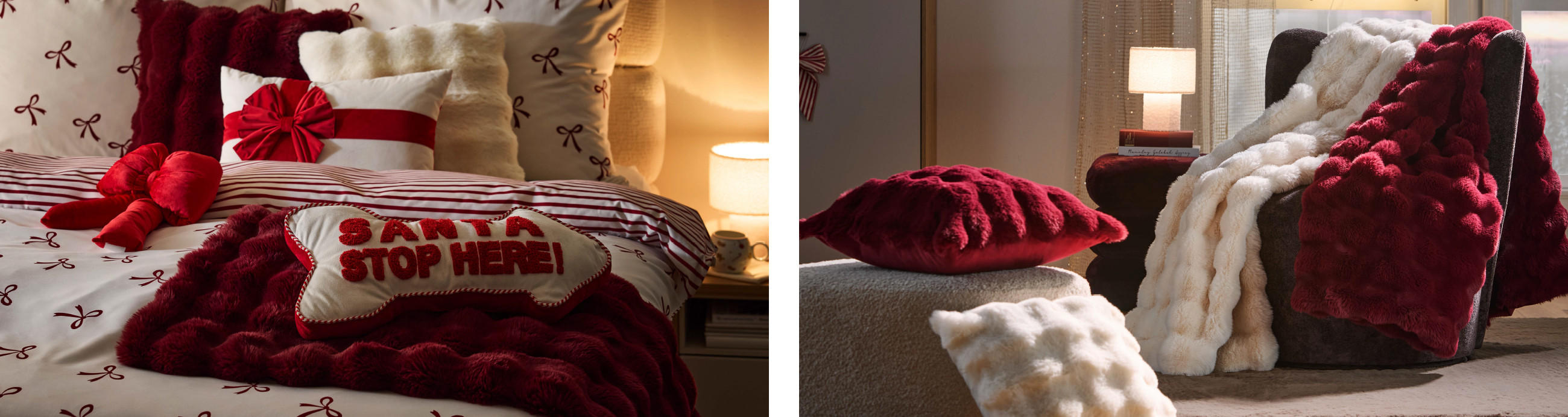 Burgundy Bow Inspiration Schlafzimmer