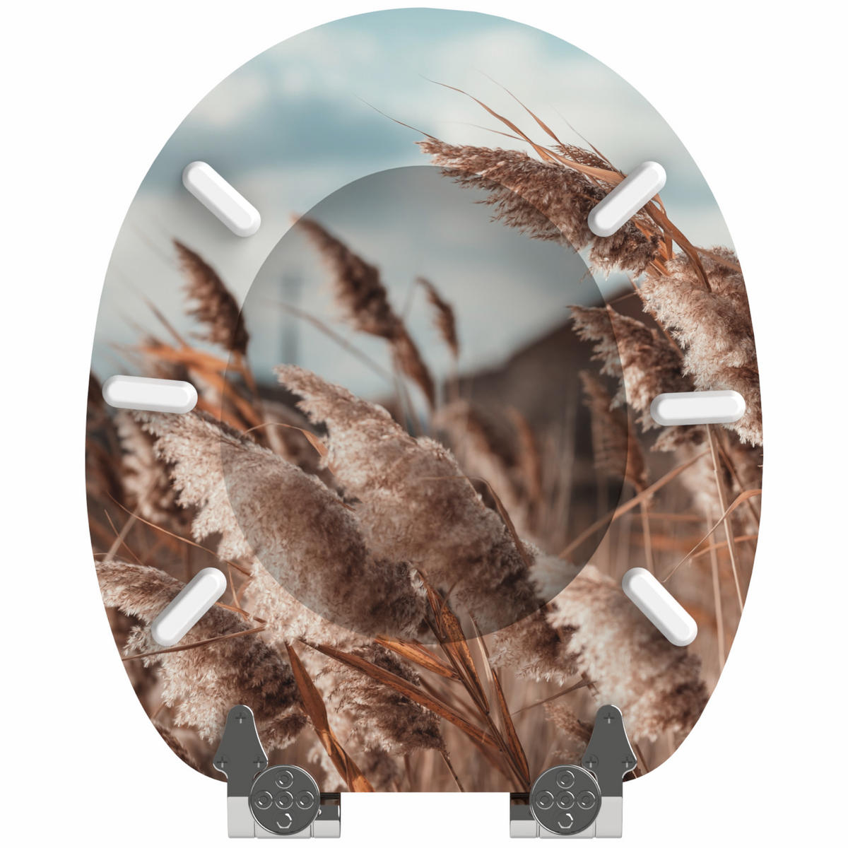 WC Sitz Boho - Beige, Holzwerkstoff (38/6/47cm) - Sanilo