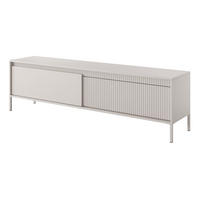TV-SCHRANK Beige 190 cm Santori auf Beine, 2 Türen - Beige, Holz (187/53/40cm) - Emporius