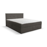 BOXBETT CALIDO mit zwei Bettkästen H2/H3 Matratze und Topper 140 x 200 cm - Dunkelgrau, Holzwerkstoff (140/200cm) - VENASI MÖBEL
