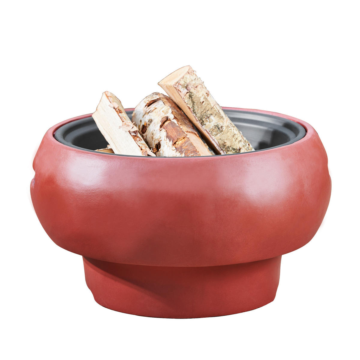 FEUERSTELLE Rot - Rot, Metall (53/47/47cm) - Teamson Home