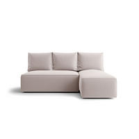 ECKSOFA mit Schlaffunktion SAVIO MINI Poso 100 Rechts - Ecru, Textil (200/140cm) - Bedante