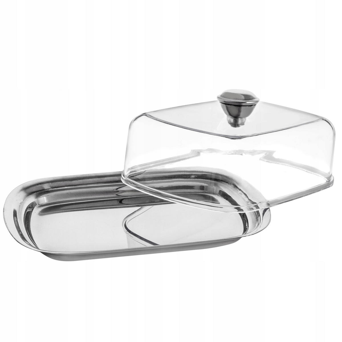 KADAX Butterdose Butterdose mit Deckelgriffbehälter - Transparent, Glas (11.5/7/15.5cm) - KADAX
