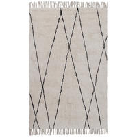 TEPPICH getuftet Berber Baumwolle REGA Weiß 140x200 cm - Weiß, Naturmaterialien (140/200cm) - Novatrend