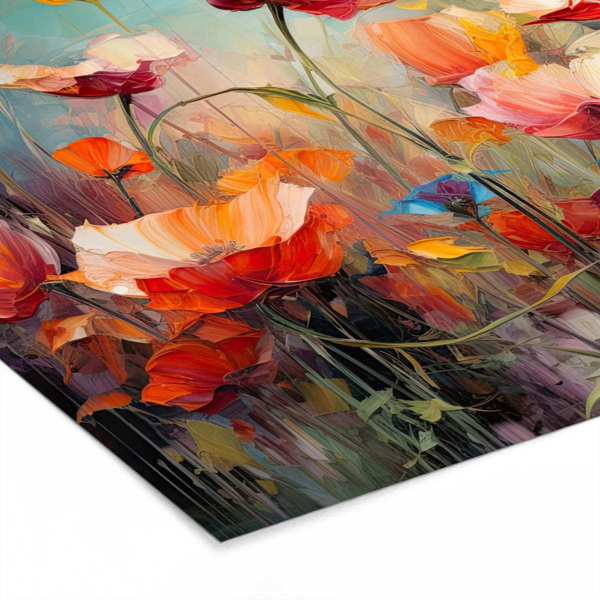 ZARÁMOVANÝ PLAGÁT Kvety - Akvarel - Umenie - Botanické - Príroda 90x60 cm - oranžová, papier (90/60cm) - MuchoWow