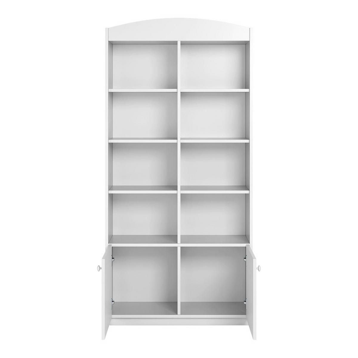 BÜCHERREGAL Weiß - Weiß, Holzwerkstoff (90/187/34cm) - Petits-meubles