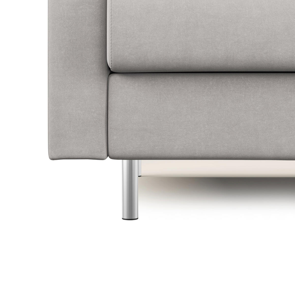 SCHLAFSOFA Megan - Hellgrau, Textil (188/97/96cm) - Divani.store