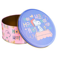 KEKSDOSE Peanuts HoHoHo - Blau/Pink, Metall (16/7/16cm) - Butlers
