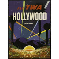 POSTER Amerika Hollywood A4 Rahmenlos - Klar, Papier (29.7/5/21cm) - Nacnic