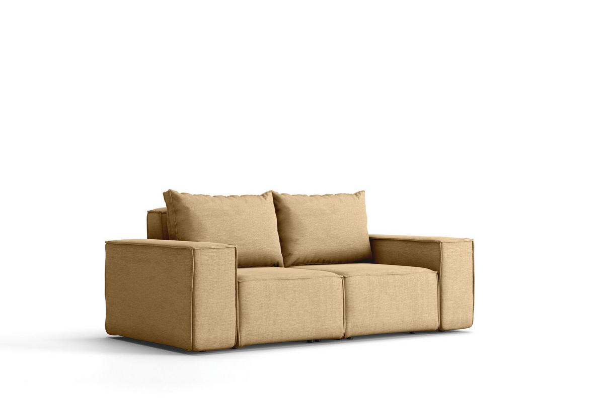 GARTENSOFA Sofa Für Den Garten SONNE Cappucino - Cappuccino, Holz (180/73/88cm) - Kaiser Möbel
