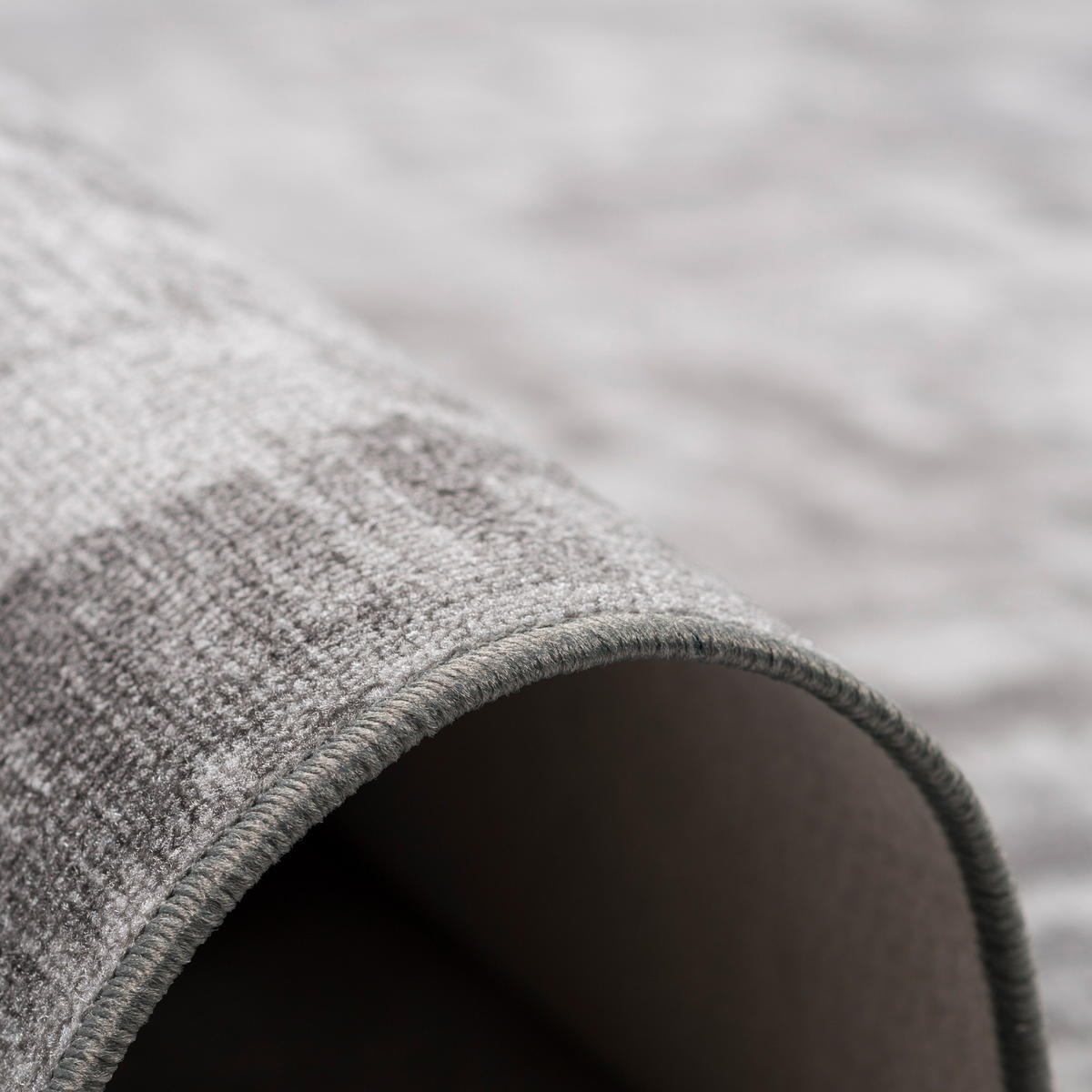 FEINSCHLINGEN VELOUR TEPPICH STRONG TREND - Hellgrau, Textil (160/200cm) - Snapstyle