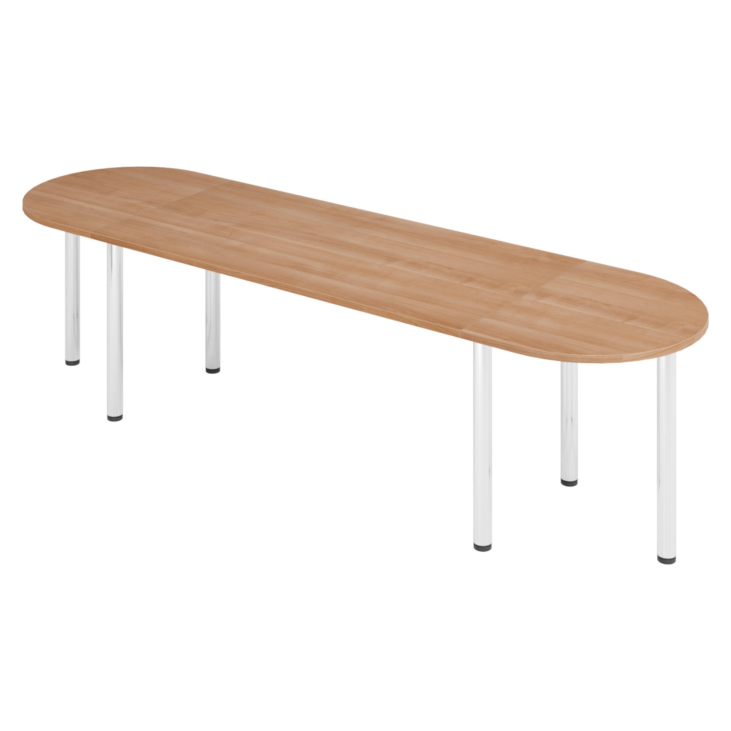 KONFERENZTISCH-SETS Serie-K 80/280/74 cm in Nussbaumfarben - Nussbaumfarben, Holzwerkstoff (80/280/74cm) - bümö