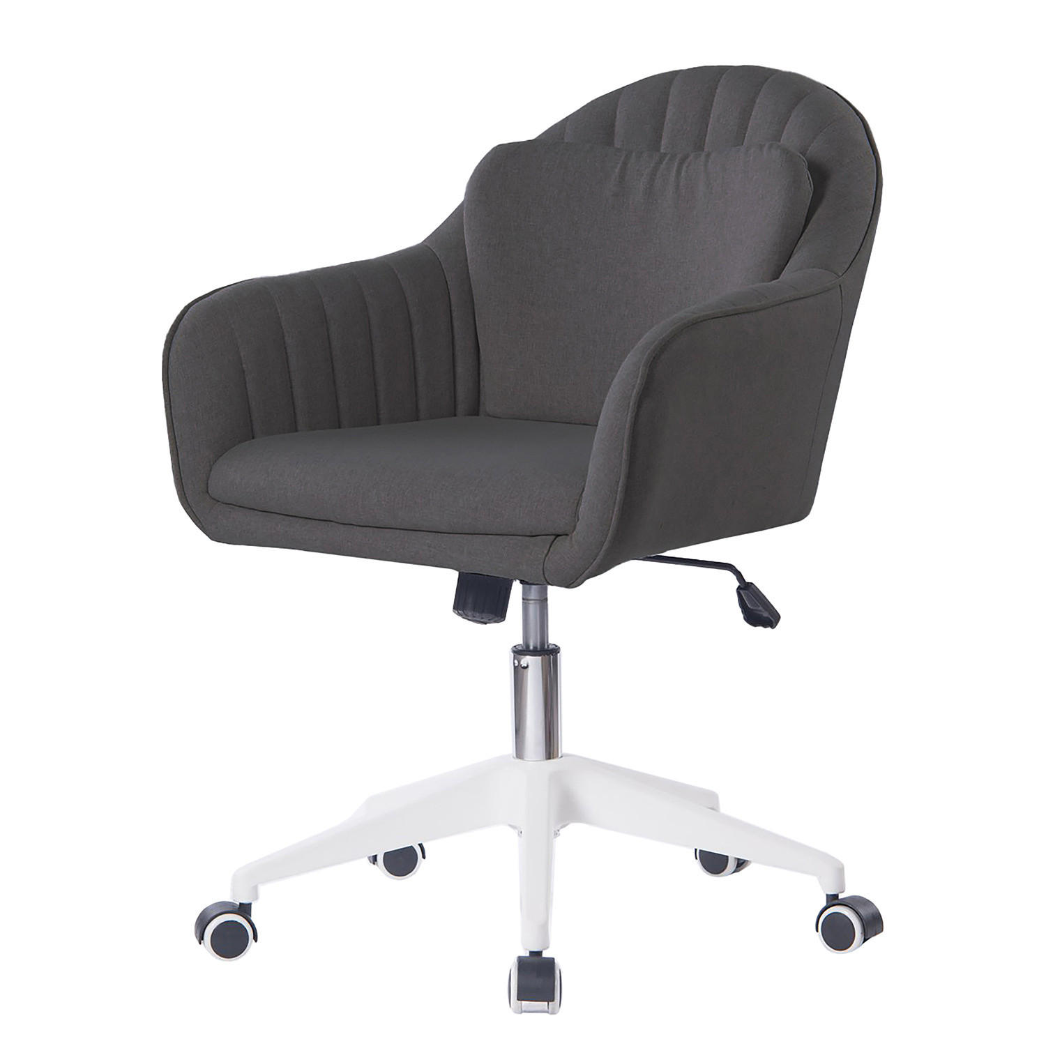 BÜRODREHSTUHL - Microfaser / Kunststoff - Anthrazit, Kunststoff (59/93/65cm) - home24