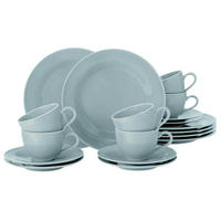 KAFFEESERVICE Beat Color Glaze Arktisblau 18er Set - Hellblau, Keramik (24/18.1/43cm) - Seltmann Weiden