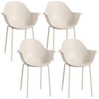 GARTENSTUHL, Stahl, Kunststoff, Grau - Grau, Metall (55/84/59cm) - Outsunny
