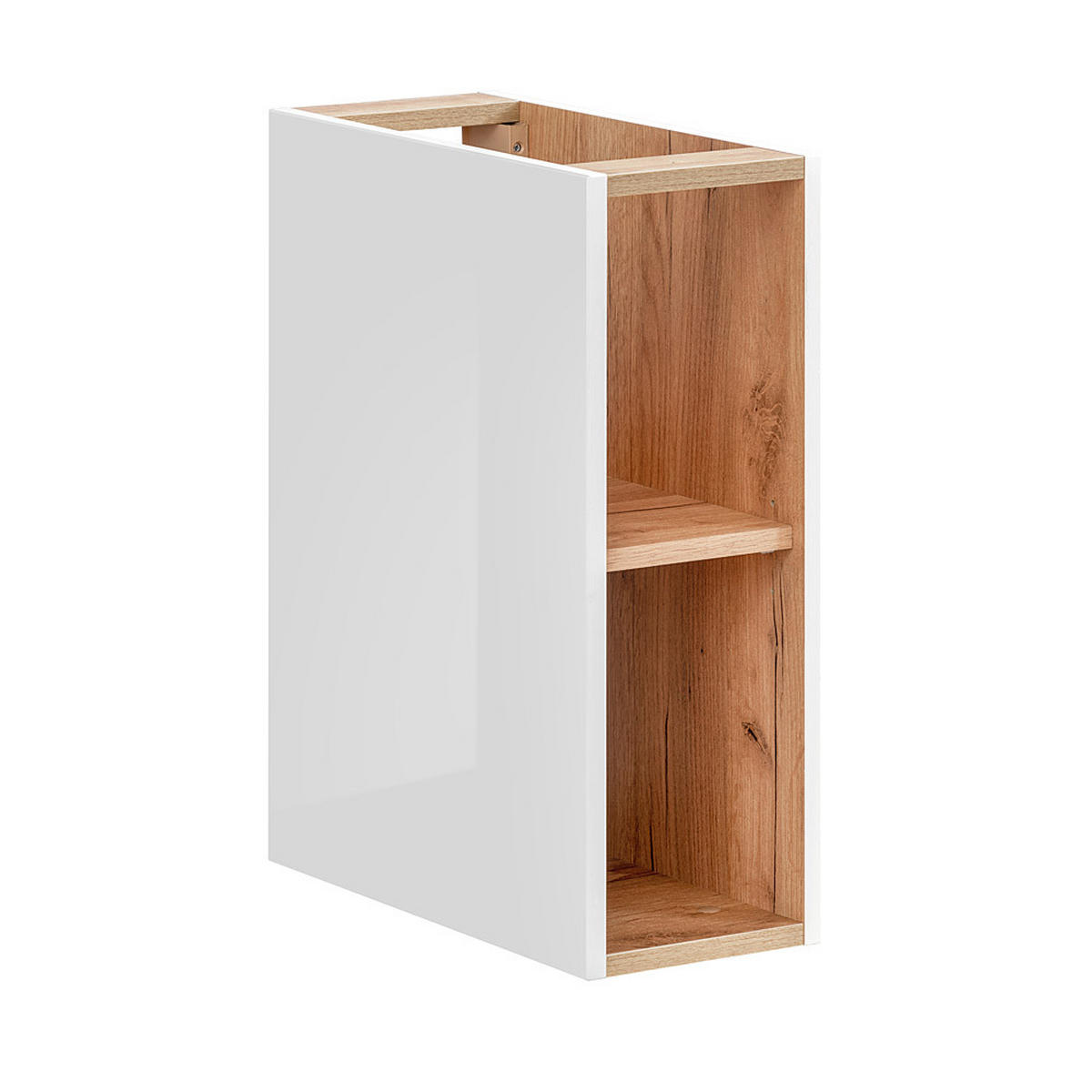 BADMÖBEL-SET 2-TLG. Toskana-56 - Weiß, Holzwerkstoff (140/190/46cm) - Lomado