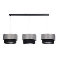HÄNGELEUCHTE Grau 30/88 cm - Schwarz, Kunststoff (30/2.6/88cm) - ONZENO