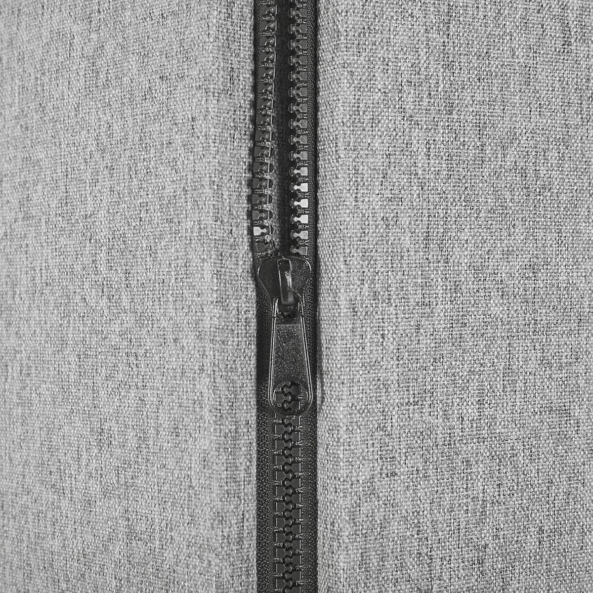 KANCELÁŘSKÝ DĚLICÍ PANEL 184/184 cm Světle šedý Standi - šedá/světle šedá, textil (184/184/30cm) - Beliani