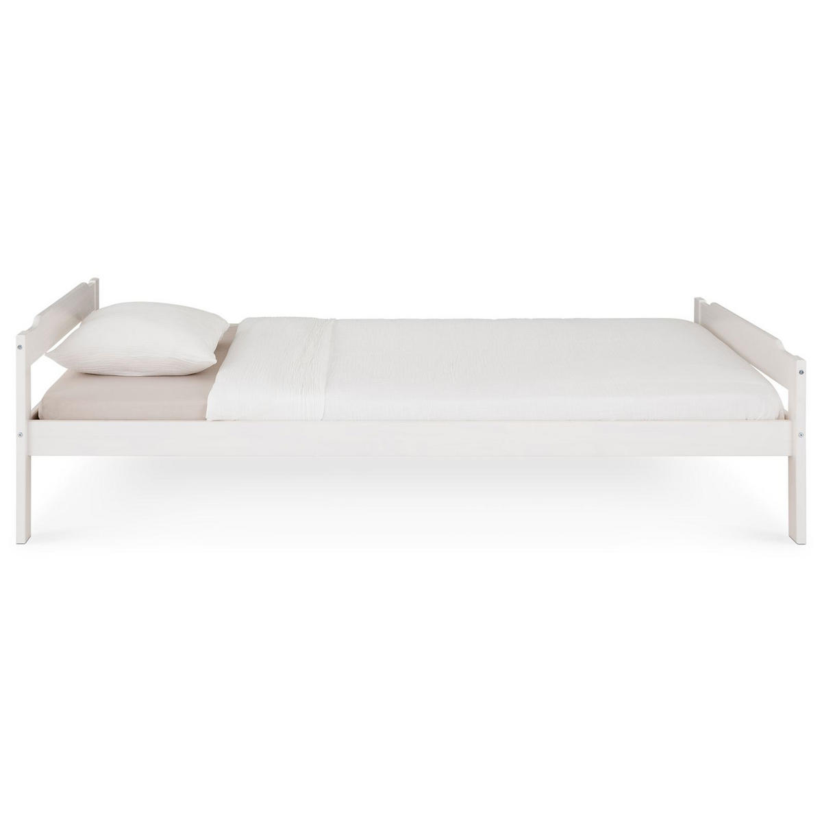 EINZELBETT MORITZ 90X200 CM - Weiß, Holz (90/200cm) - IDIMEX