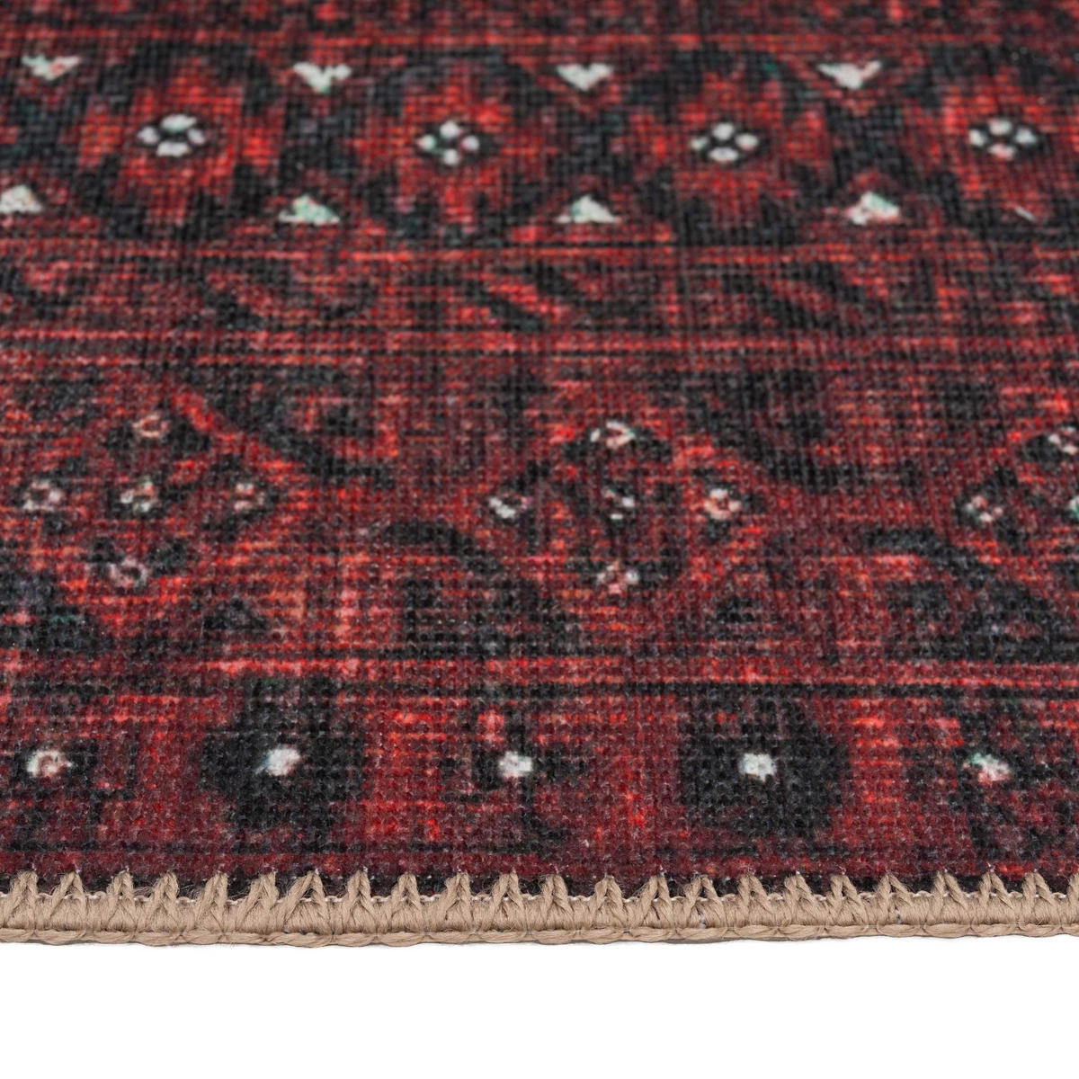 FLACHWEBETEPPICH Bannon Rot - Rot, Textil (200/290cm) - Kukoon Rugs