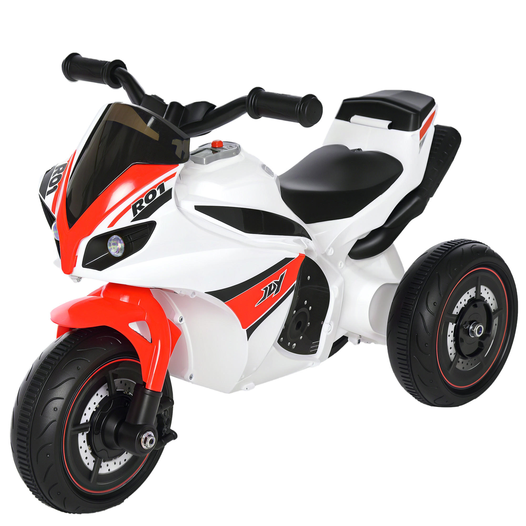 RUTSCHFAHRZEUG DE-16917 Moto de Course avec effets Rouge - Rot, Metall (74/39/48cm) - ComfortXL