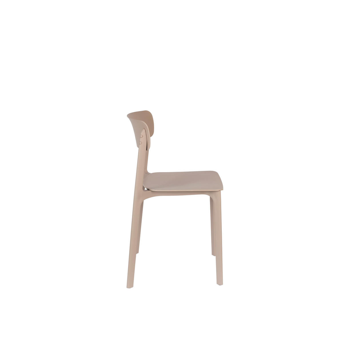 GARTENSTUHL Clive Hellbraun - 4 er Set - Braun, Kunststoff (48/79/47cm) - Housecraft Living